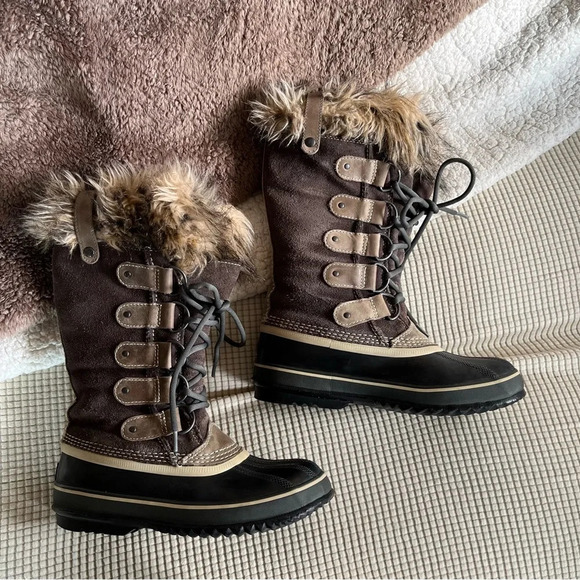 Sorel Joan of Arctic Women’s Taupe Boots Size 8 | Waterproof Winter Snow - Picture 1 of 12